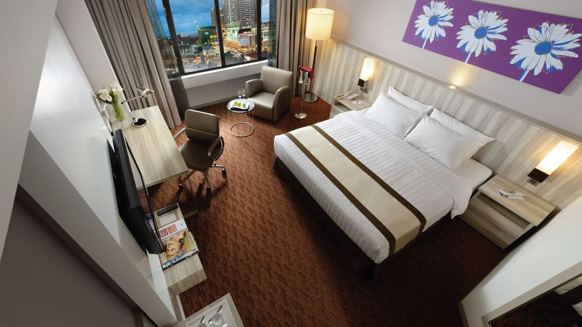 Room layout of Sunway Putra Hotel's Family Twin Room