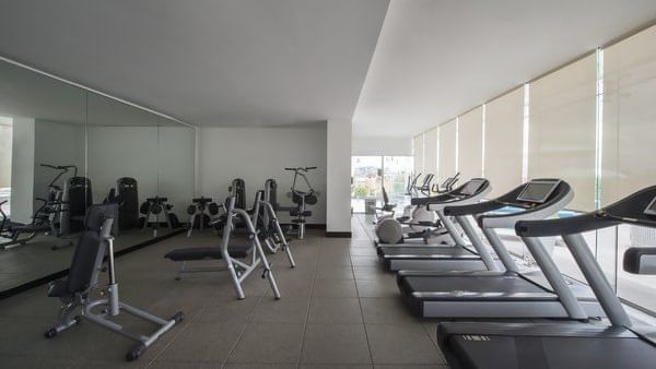 Equipment in the gymnasium at Grand Fiesta Americana Puebla