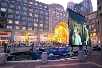 movie screen on the waterfront