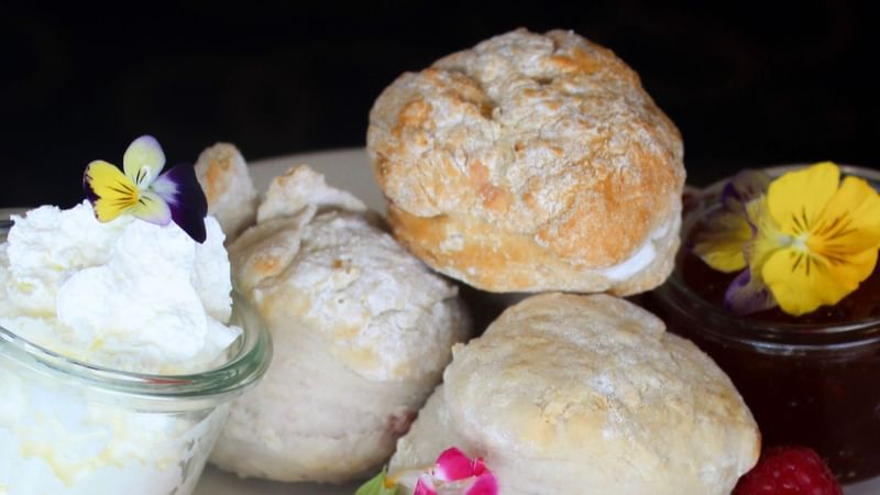 high tea , scones and cakes