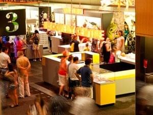 People gathered in Queensland Museum near Pullman & Mercure Brisbane King George Square