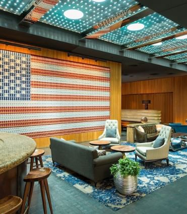 View of the Lobby from the bar area at Dream Downtown New York