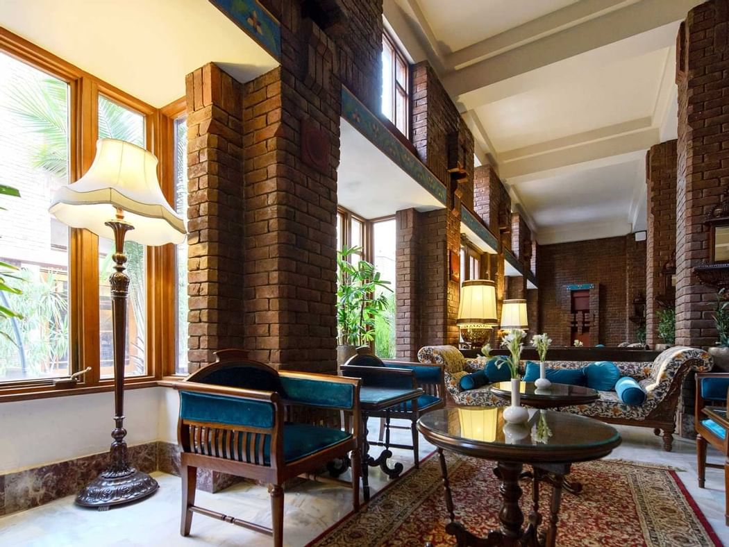 Lounge area in the hotel at Faisalabad Serena Hotel