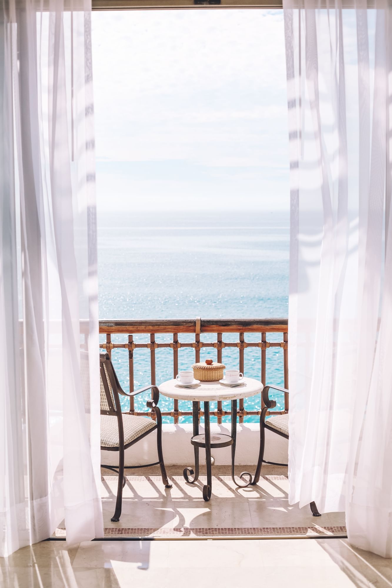 Dining setup on a balcony in a room at Marquis Los Cabos