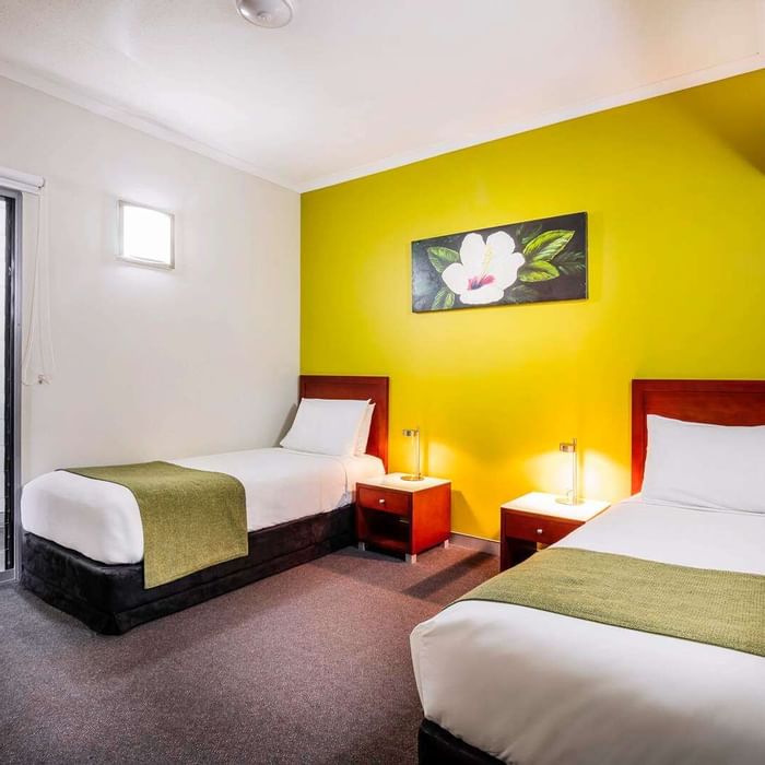 Interior of Bedroom Executive Apartment at Darwin Airport Hotels