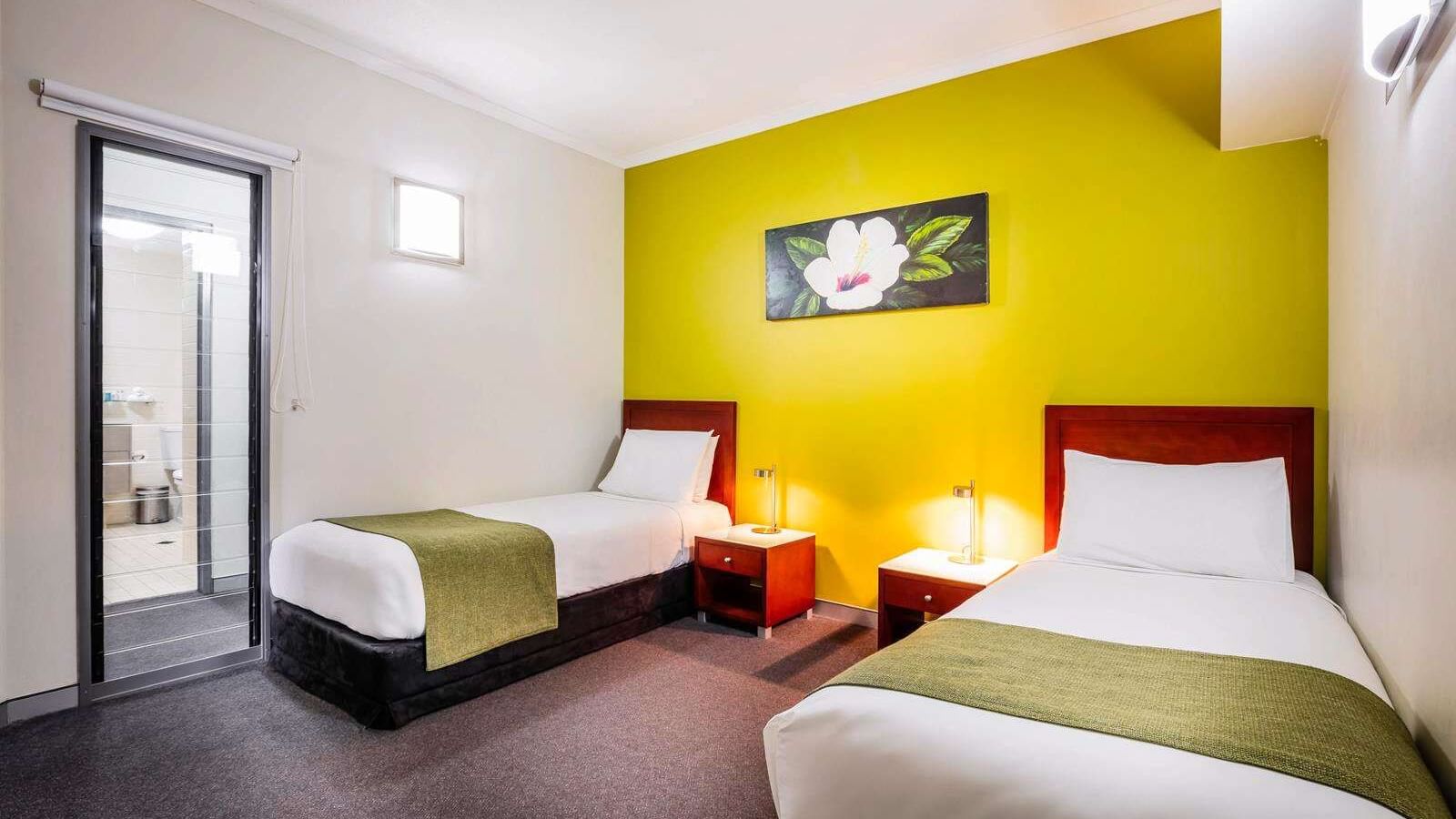 Interior of Bedroom Executive Apartment at Darwin Airport Hotels