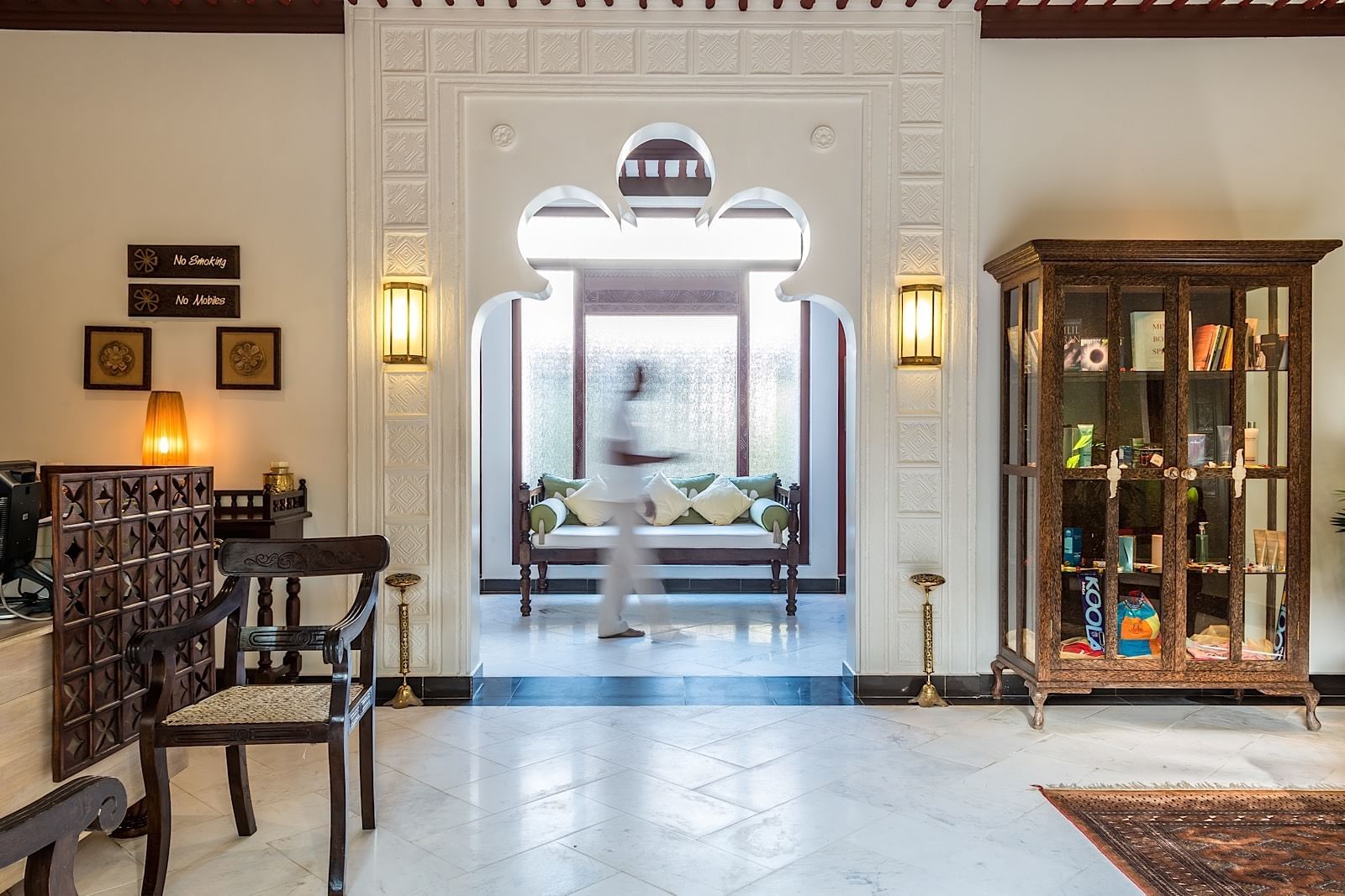 Lobby area with sea view at Serena Beach Resort & Spa