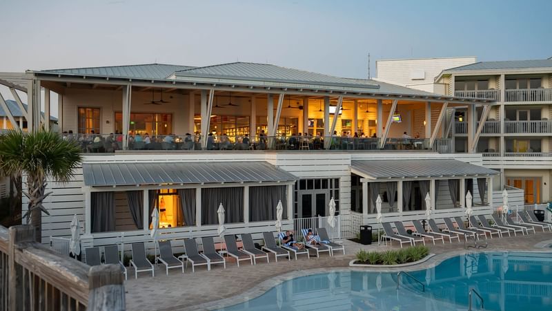 Fish Out of Water Balcony and Pool View