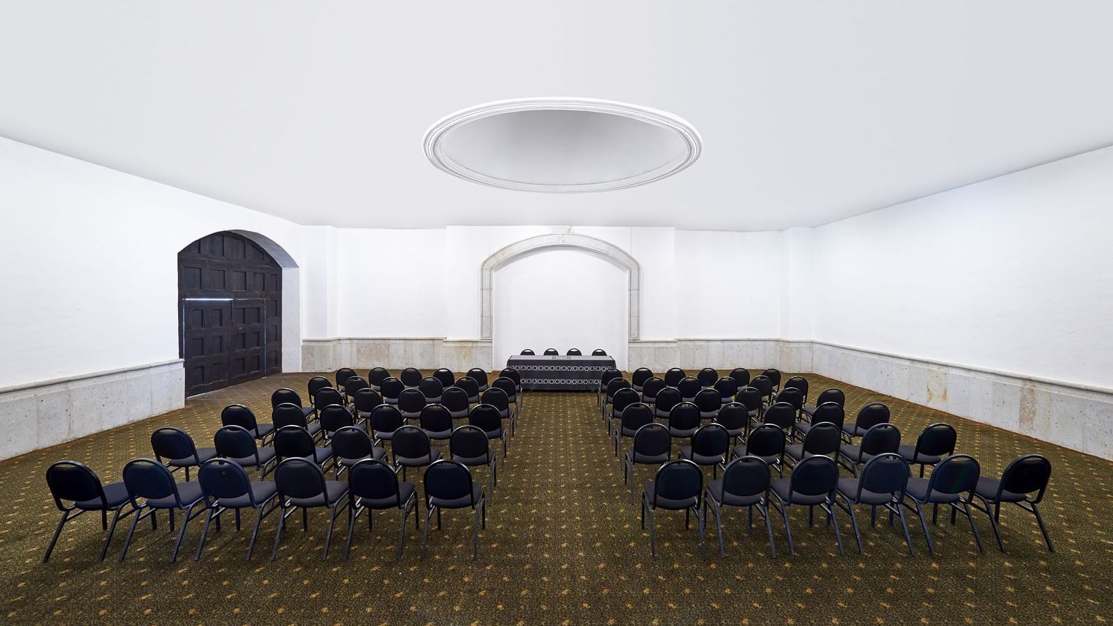 Theater set-up in an event room at Fiesta Americana Hacienda