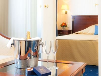 Room detail at Ambassador Hotel in Vienna