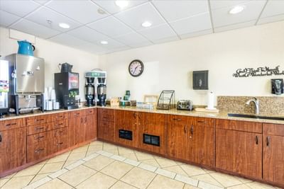 Pantry with beverage service area at Boothill Inn & Suites