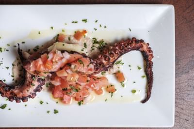 An Octopus dish in Placita Restaurant at El Blok Hotel