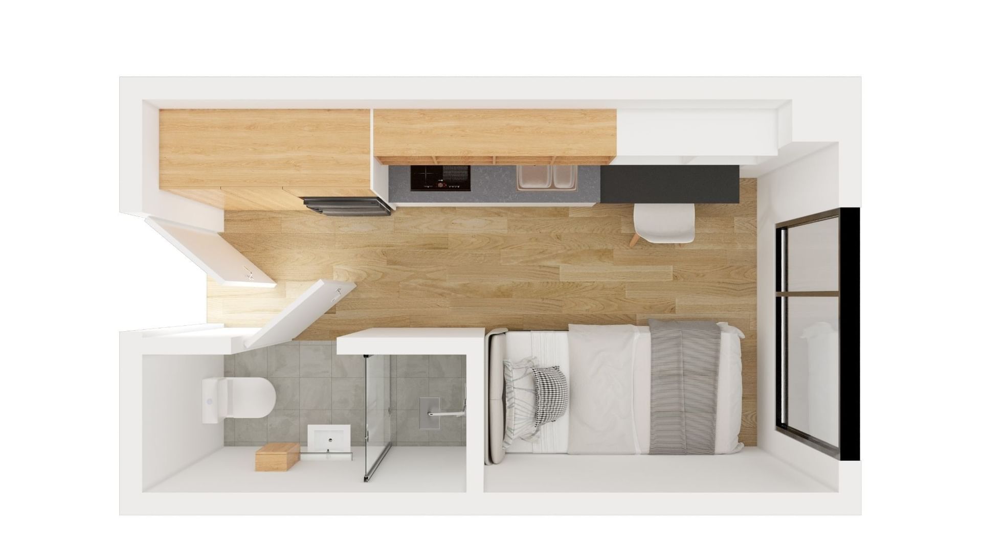 UL Auckland Central Floorplan Studio Premium