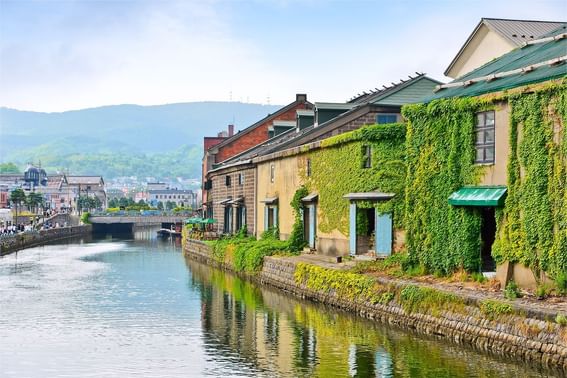 Scenic view of Otaru Canal near Grand Park Otaru