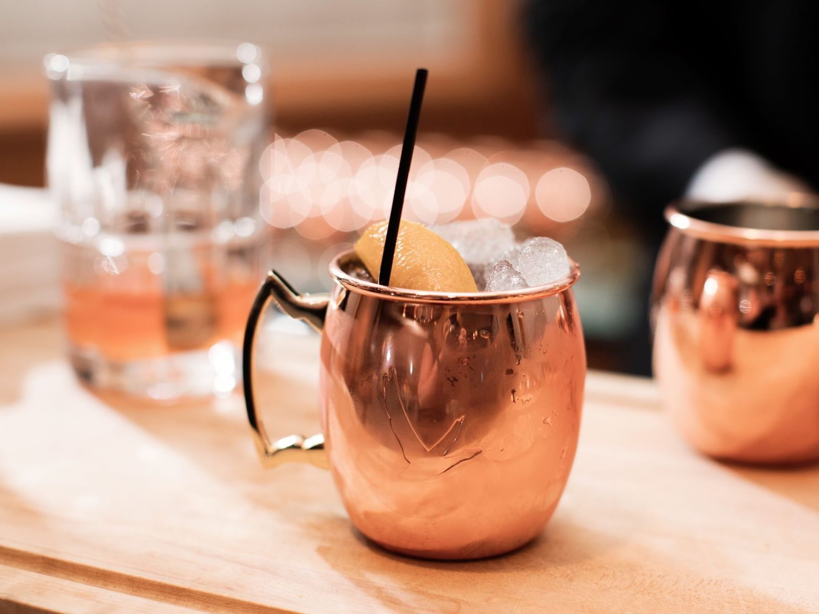 Close-up of drinks served on copper mugs featuring Afternoon Tea at The Umstead Hotel and Spa