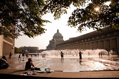 Christian Science plaza fountain