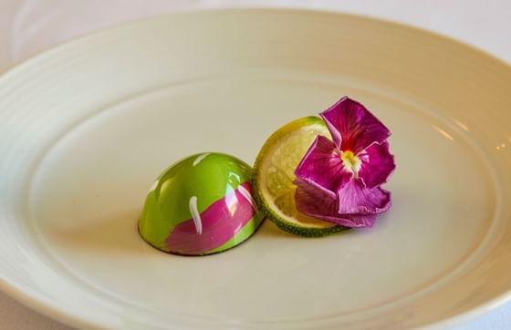 Prickly Pear dessert served at Stein Eriksen Lodge