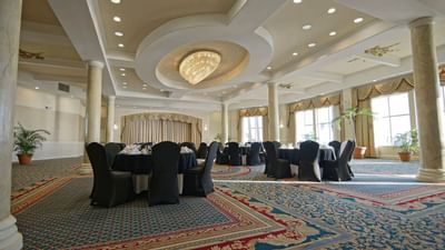 Plaza C event venue set up for a conference in Daytona Beach, Fl