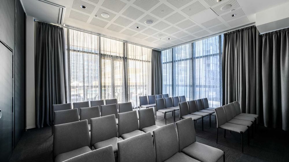 Theatre-style seating in Guilford Lane 2 at Melbourne Central