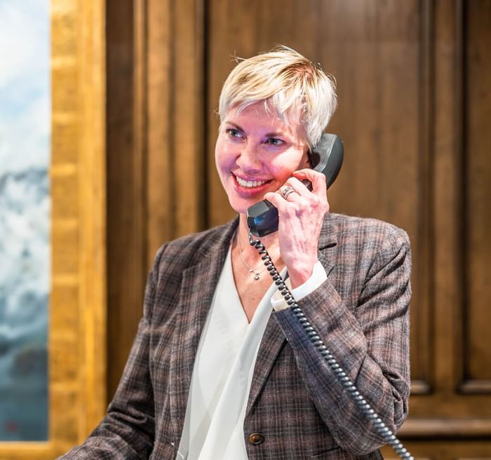 Headshot image of receptionist captured at Stein Eriksen Lodge