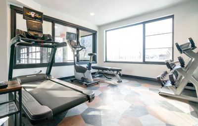 Fitness room at Hotel Earl