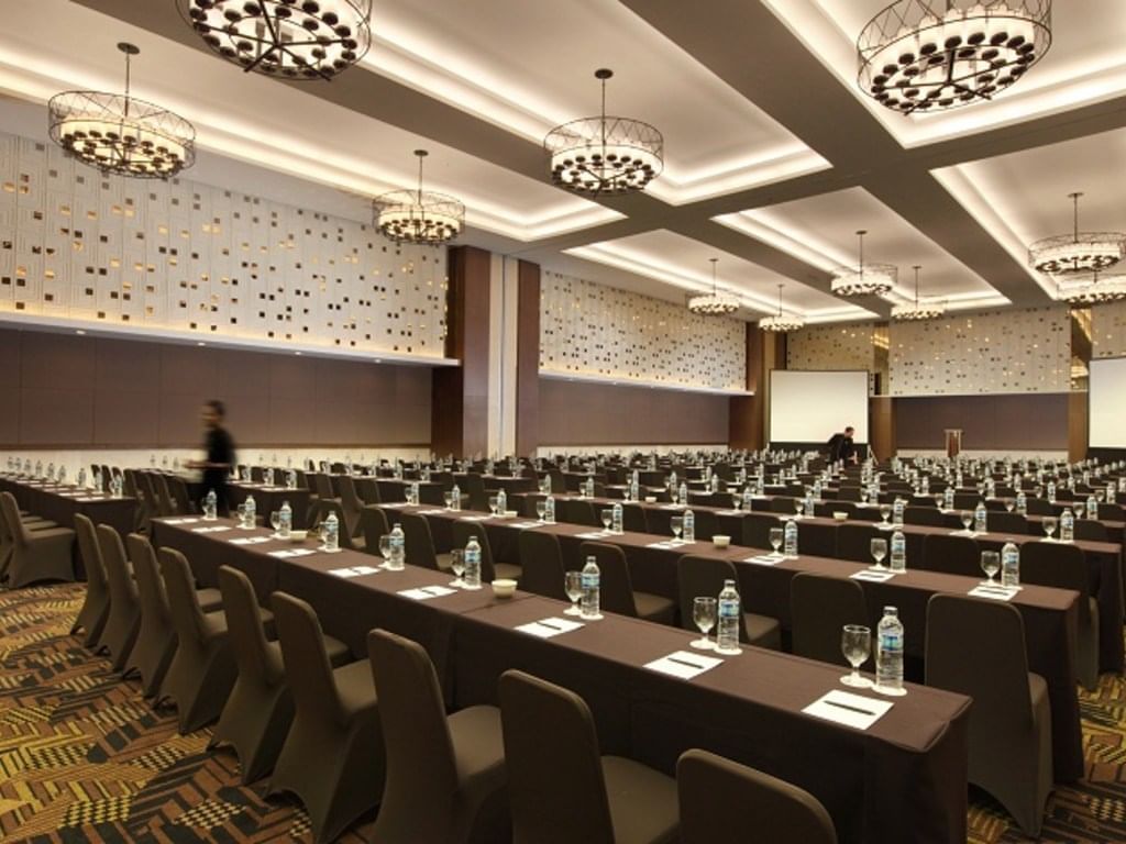 The arranged Karaton Ballroom at Royal Ambarrukmo Yogyyakarta