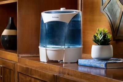 An humidifier, one of the amenities of our rooms on the Elevation Resort.