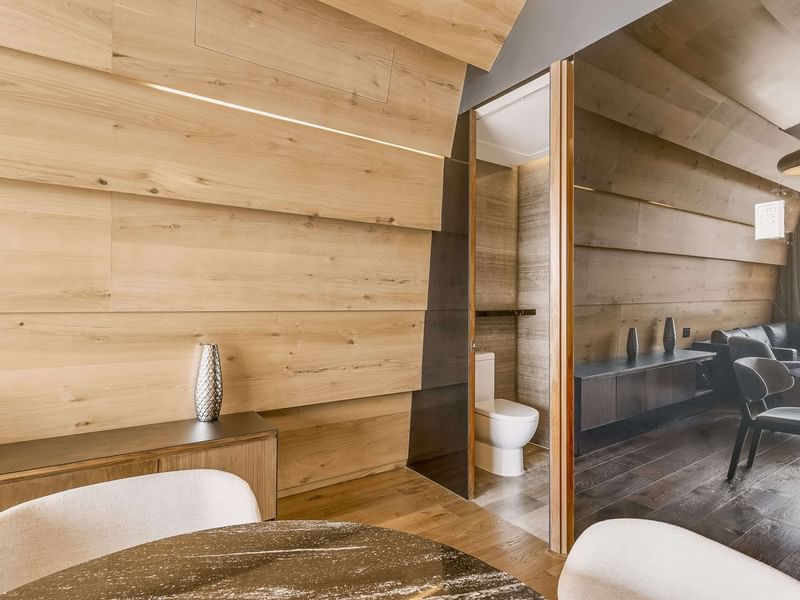 Wooden interior of Master Suite at FA Hotels & Resorts