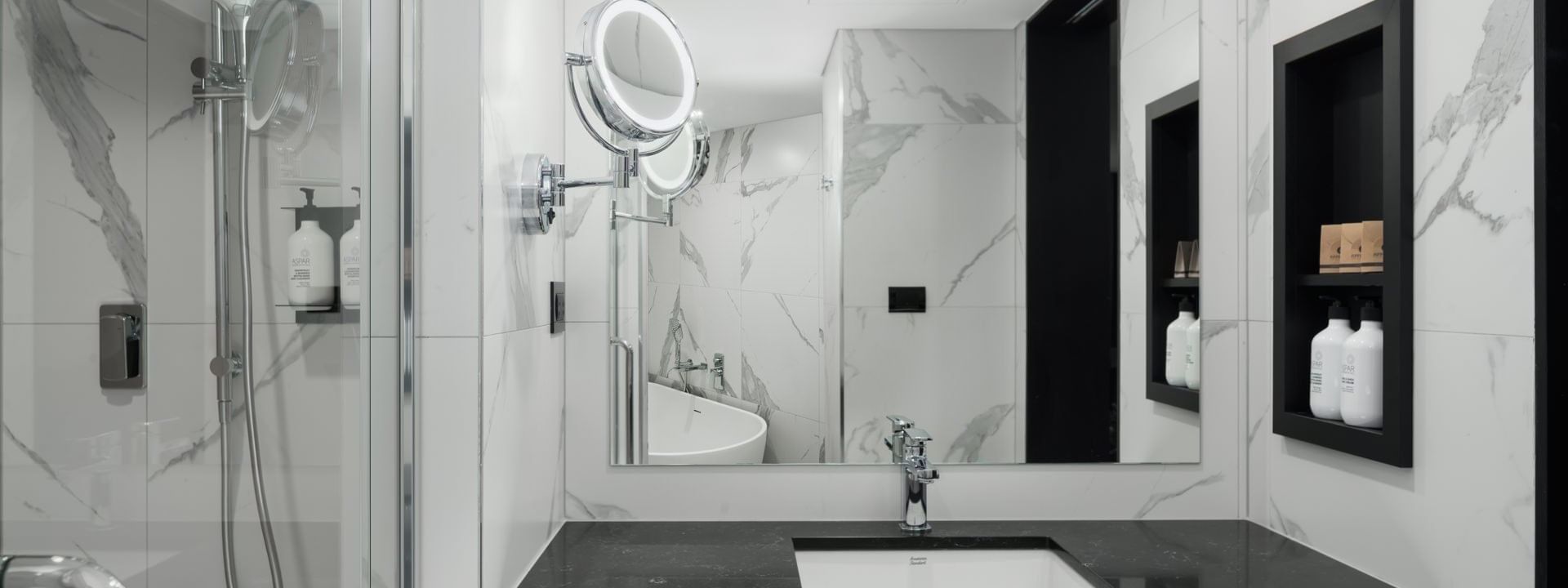 Vanity in Premium Executive Room at Pullman Melbourne CBD