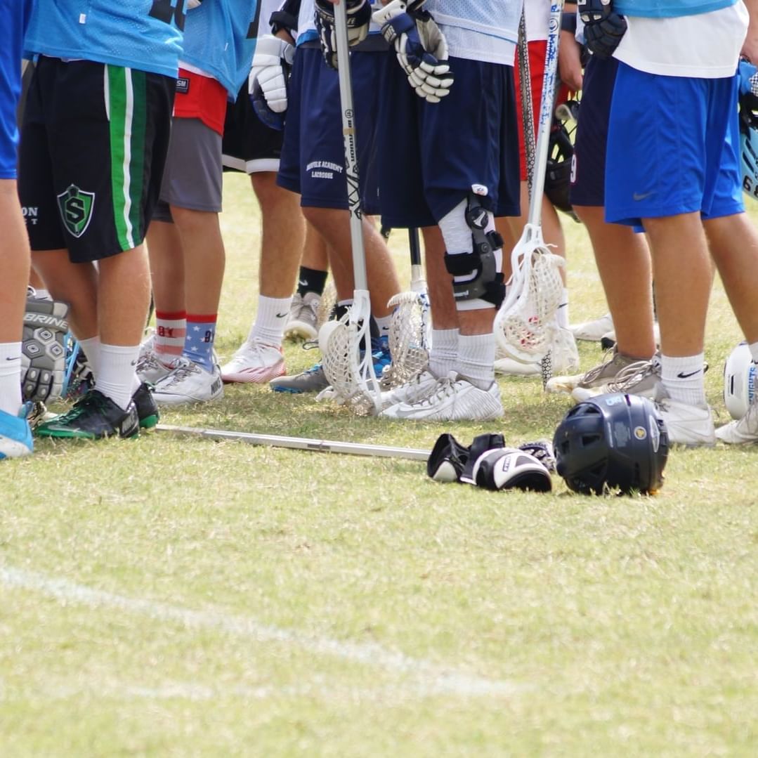 Knee Level shot of a Classic Lacrosse team near High Peaks Resort