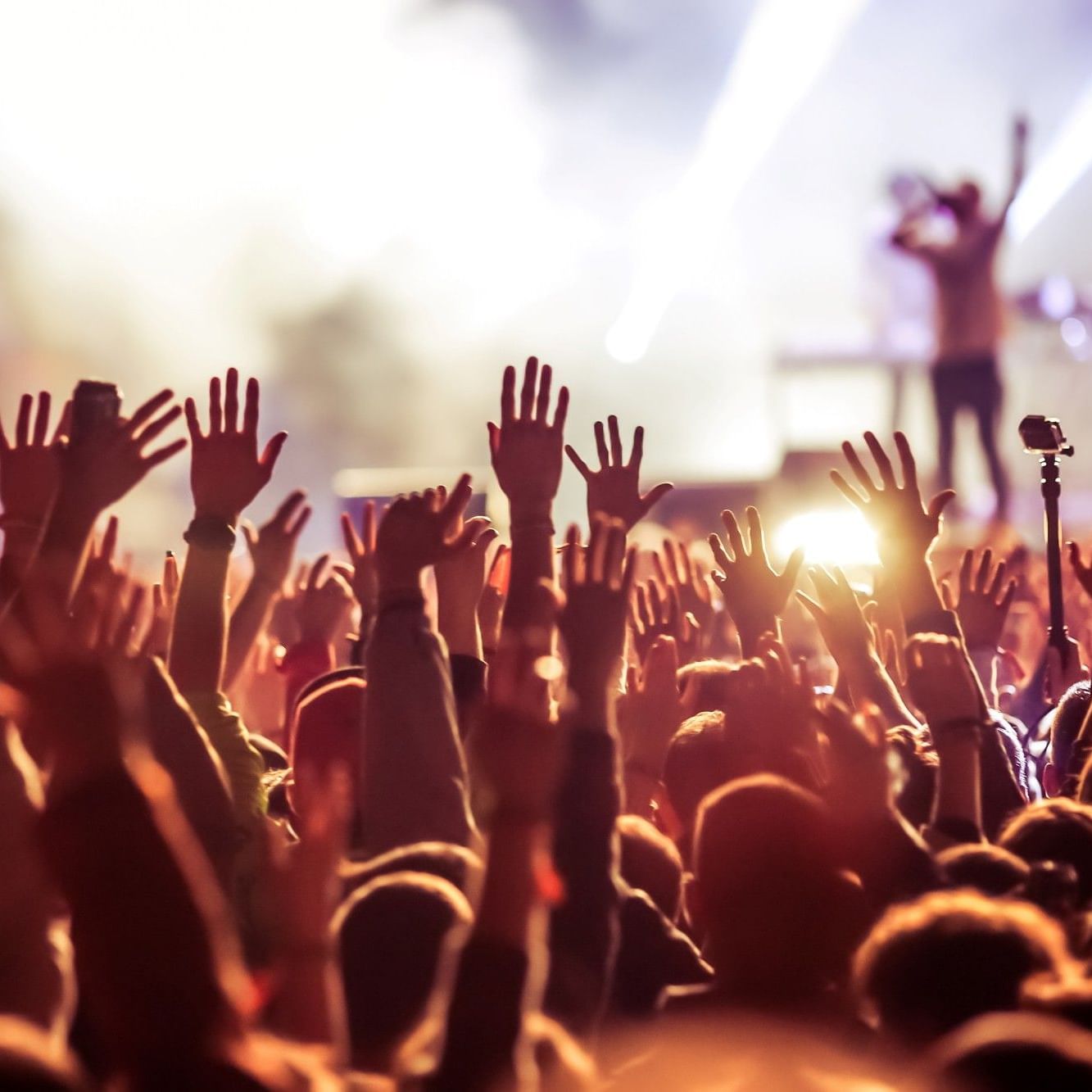 People enjoying a concert