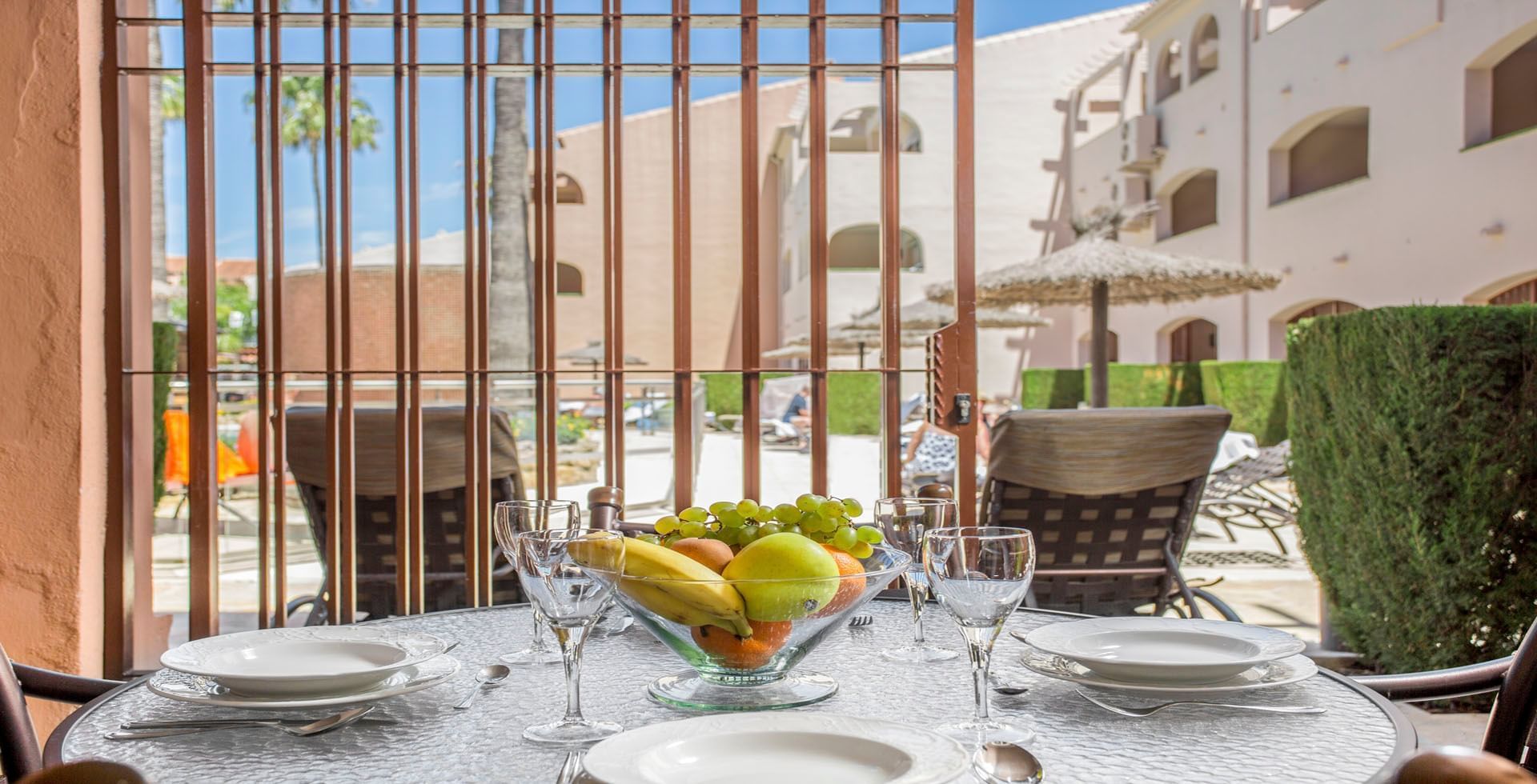 Los Amigos Beach Club Three Bedroom Patio with Outdoor Seating
