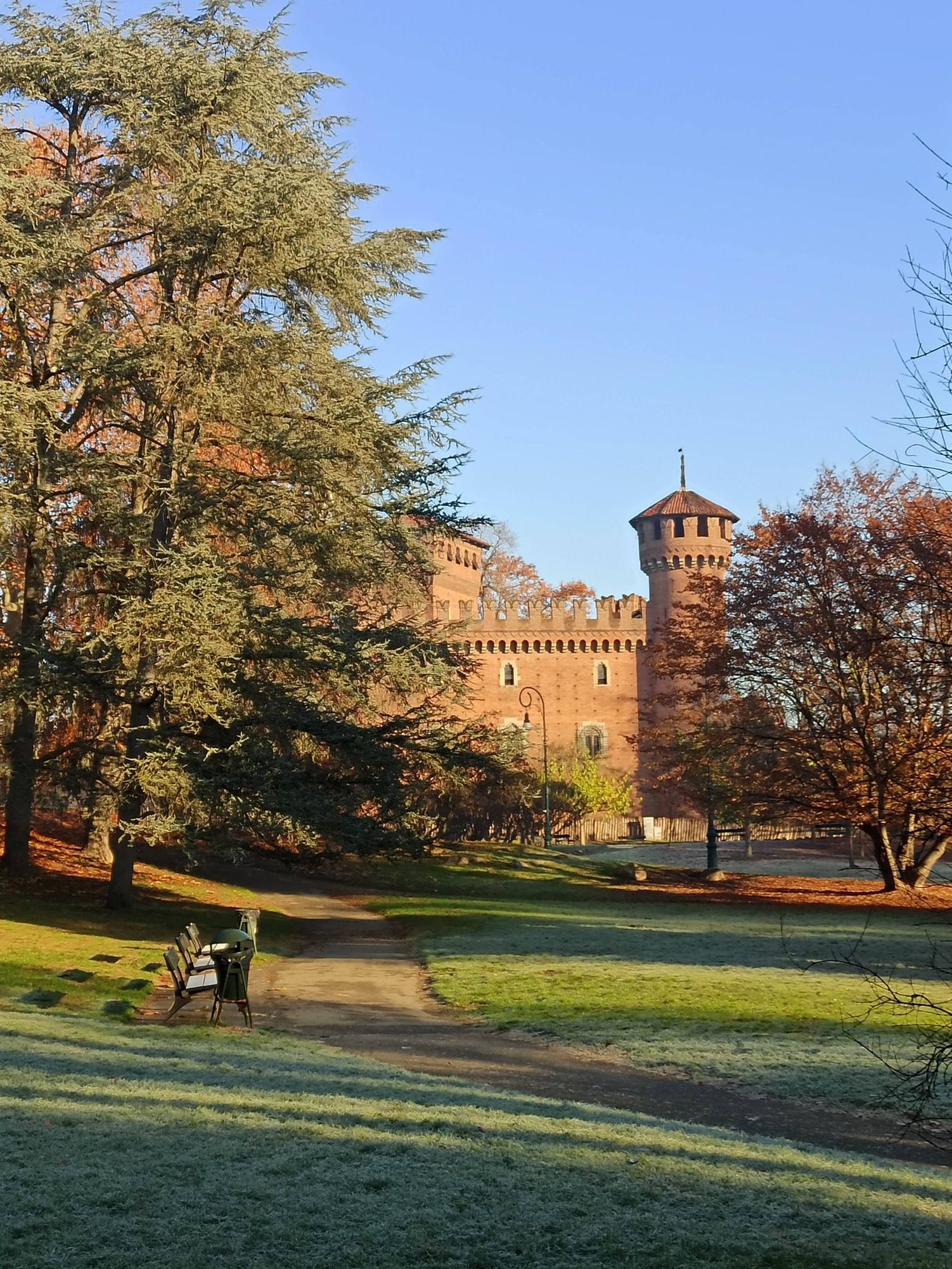 Turin with kids: View of the Medieval Village in Valentino Park