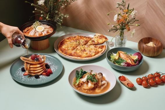 Pizza & pancakes with set lunch promo, Carlton Hotel Singapore