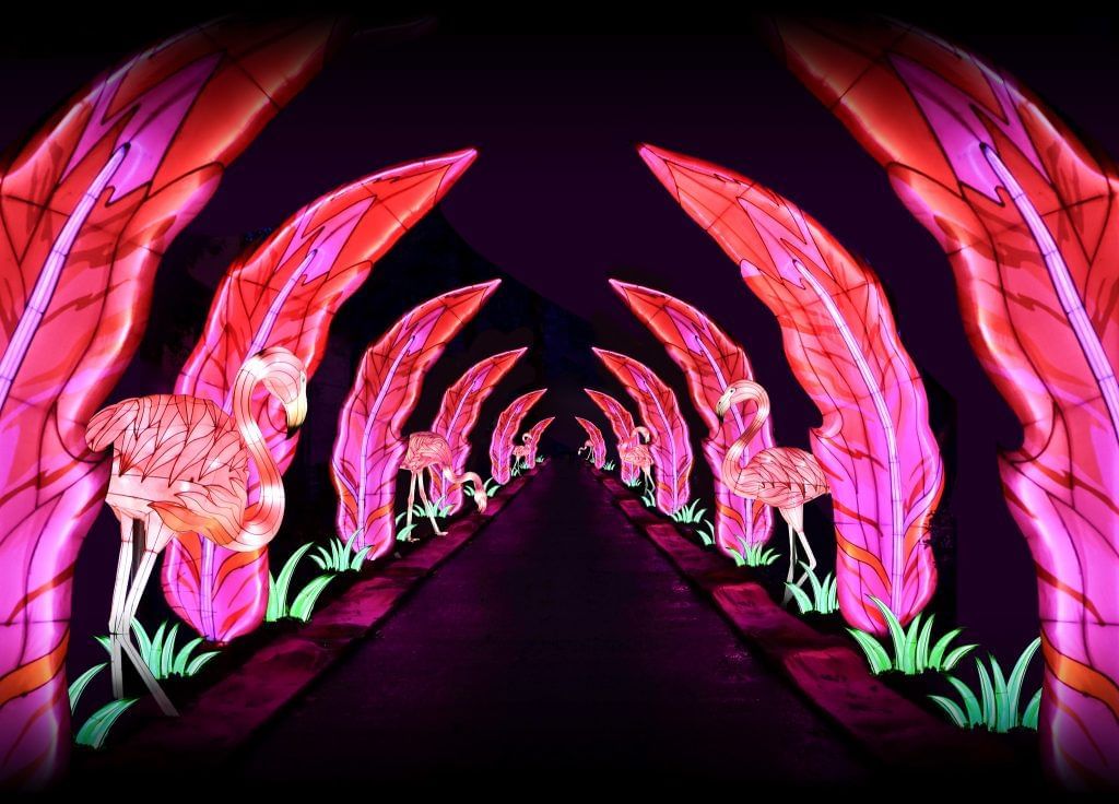 Pathway of Asian Lantern Festival near Lake Buena Vista Resort Village & Spa
