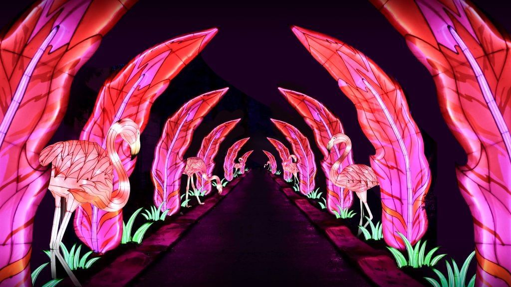 Pathway of Asian Lantern Festival near Lake Buena Vista Resort Village & Spa