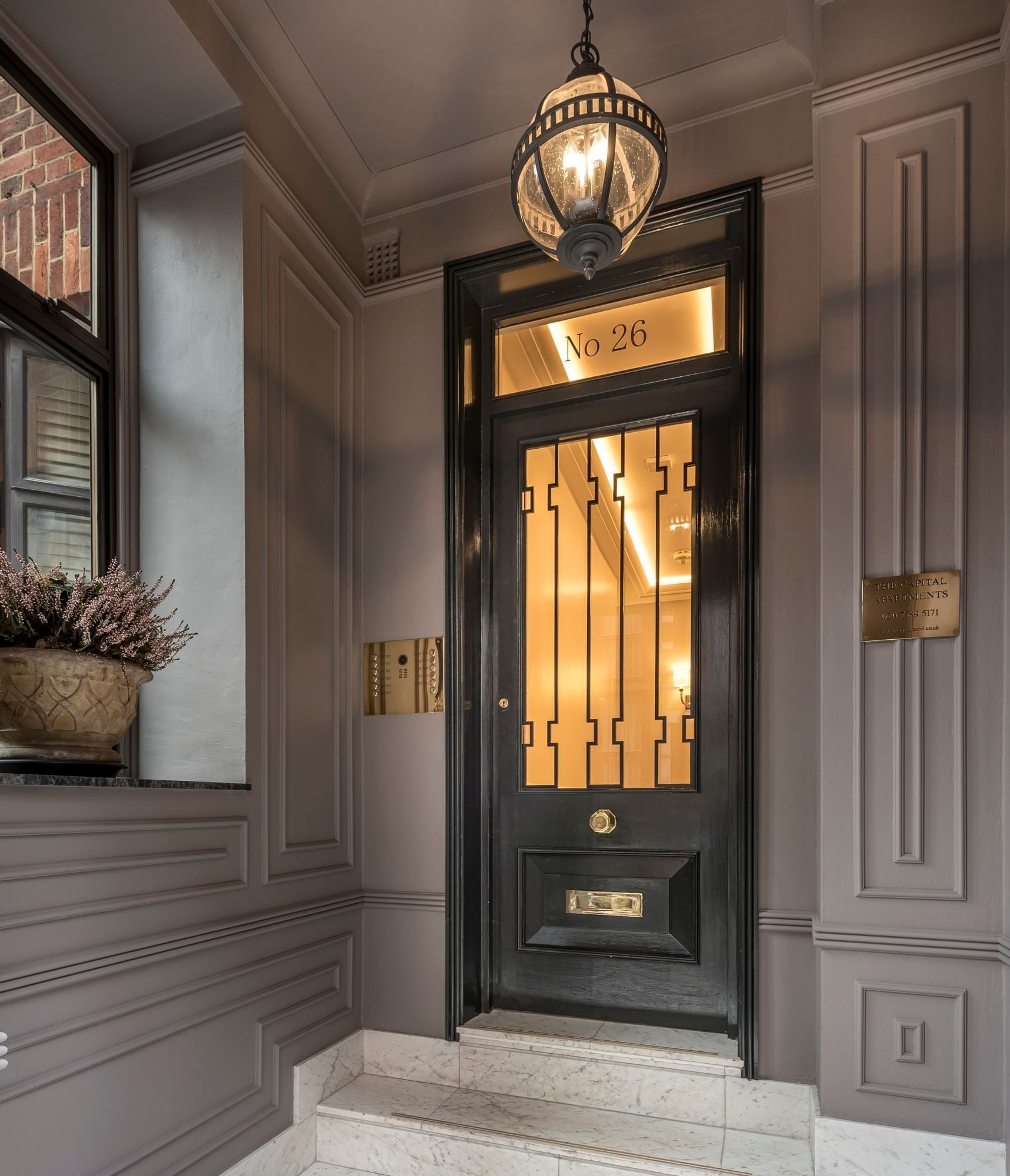 The door entrance for room no:26 at Capital Hotel