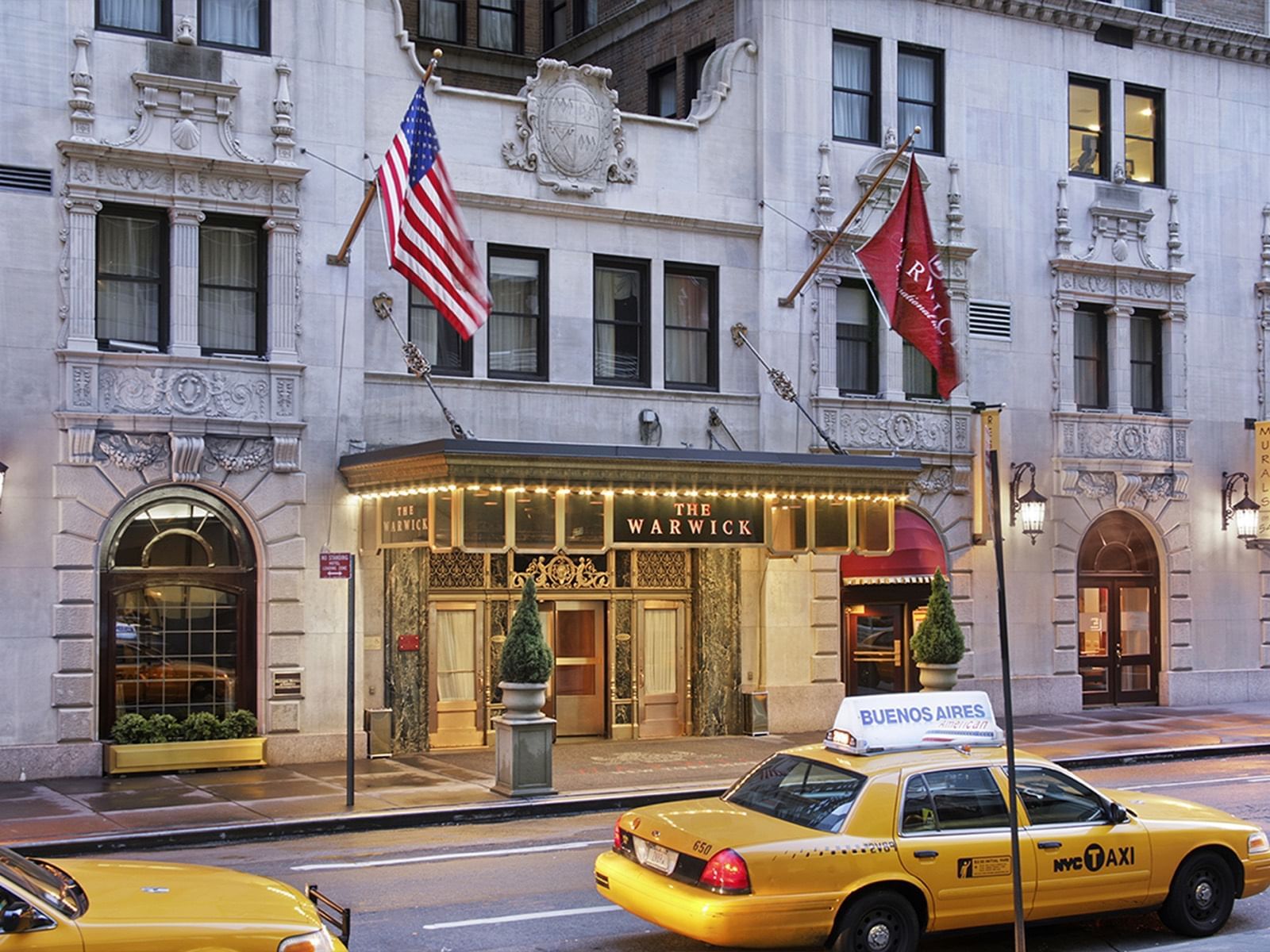 The Warwick Hotel exterior facade