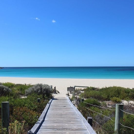 Beach access via Boardwalk