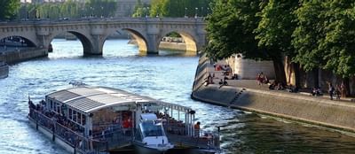 River Boatride near The Hilton Paris Opera Hotel
