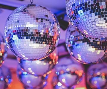 Set of disco balls at Hotel Emperador Buenos Aires