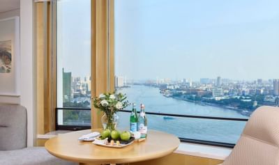View of the city from the Deluxe Room at White Swan hotel