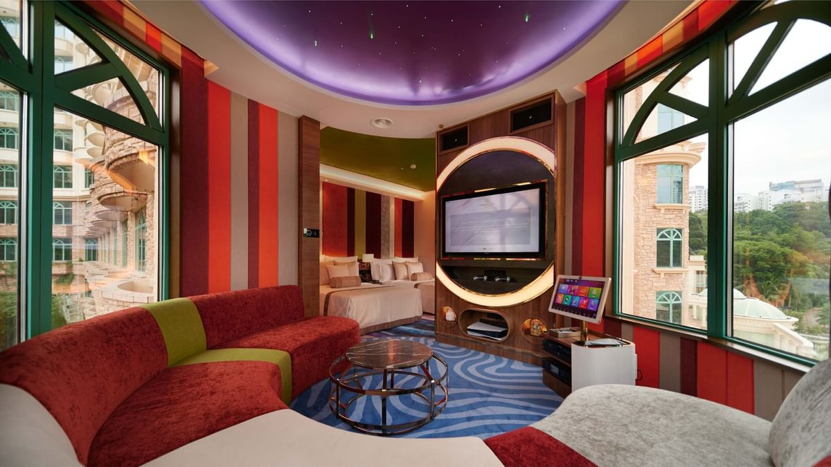 Floor layout of Superior Twin Room at Sunway Velocity Hotel