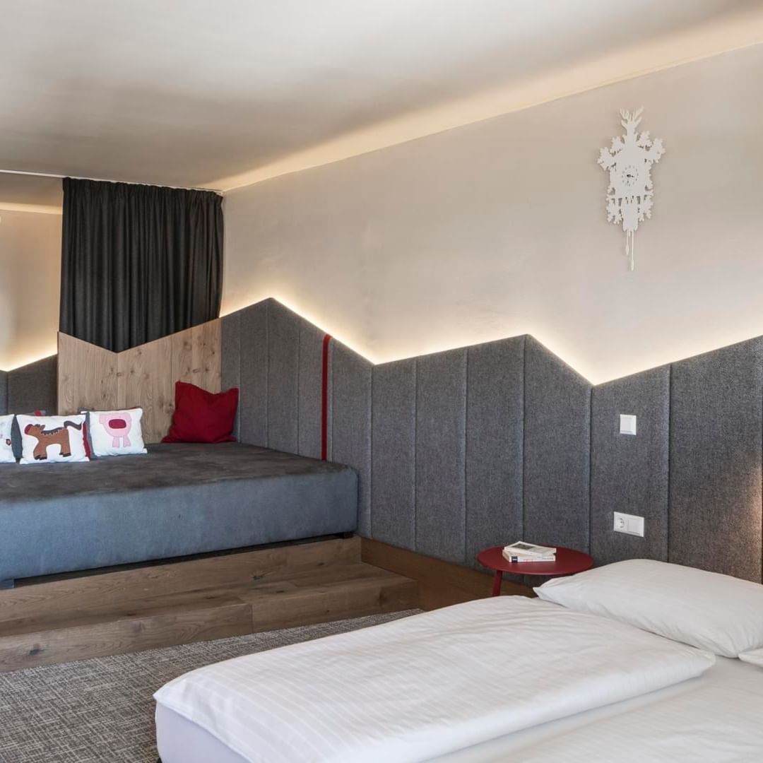 Family Room Deluxe interior at Falkensteiner Hotel Sonnenalpe