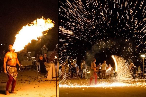 Firework  performance at The Somerset On Grace Bay