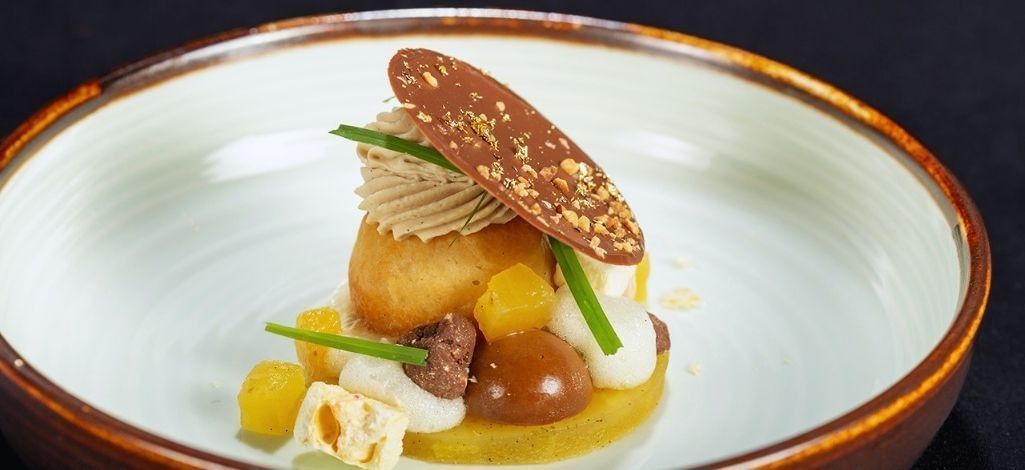 Plated dessert at Bearfoot Bistro