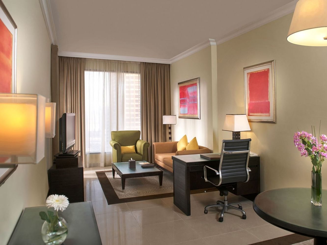 Living area in 2 Bedroom Apt. Sea View at 2 Seasons H. & Apt