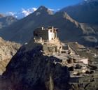Arial view of Baltit fort & mountains near Hunza Serena Inn