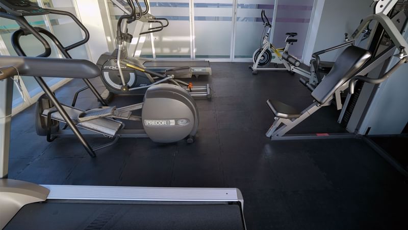 Exercise machines in the Gym at Gamma Xalapa Nubara