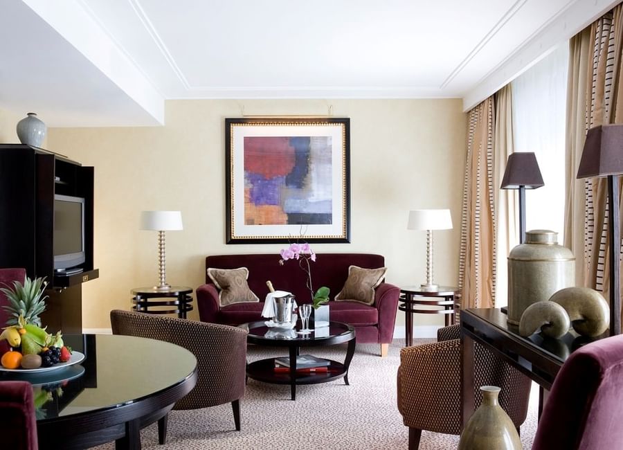 Suite Montaigne de l'hôtel Warwick Paris